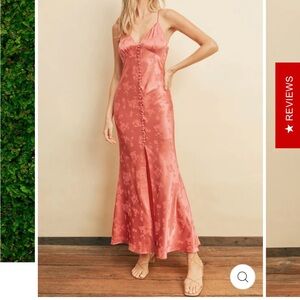 Dress Forum Rose Buttoned Slip Dress